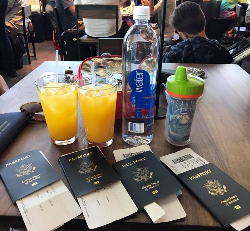 drinks on plane